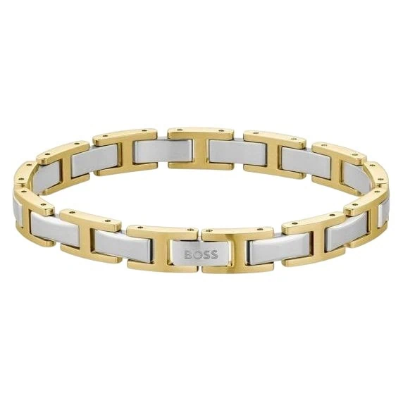 HUGO BOSS Karkötő - HBJ1580793 3 Férfi arany és ezüst színű karkötő, modern design, BOSS márkás.